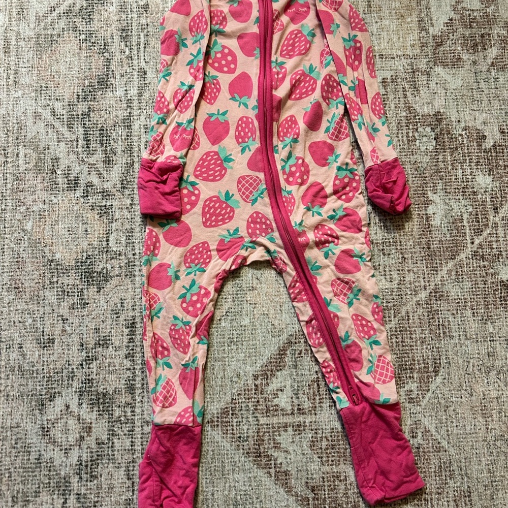 Little Sleepies Sweet Strawberries 6-12 Months